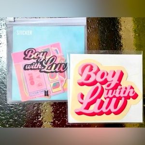 BTS Boy With Luv Stickers and Card Set